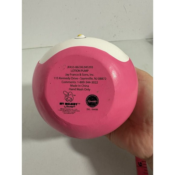 SANRIO My Melody 2024 Head Lotion/Soap Dispenser Pump - Picture 5 of 6